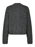 Taura Fluffy Knit Cardigan - Antracit