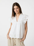 Kyoti Embroidery Top - White