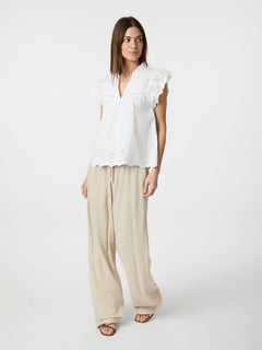Kyoti Embroidery Top - White