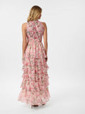 Marli Flower Chiffon Dress - Rose