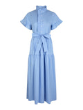 Nellie Stripe Dress - Light Blue