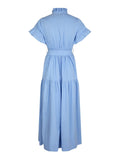 Nellie Stripe Dress - Light Blue