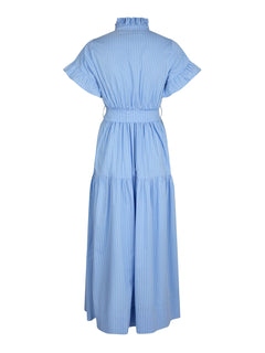 Nellie Stripe Dress - Light Blue