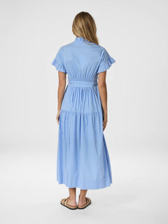 Nellie Stripe Dress - Light Blue