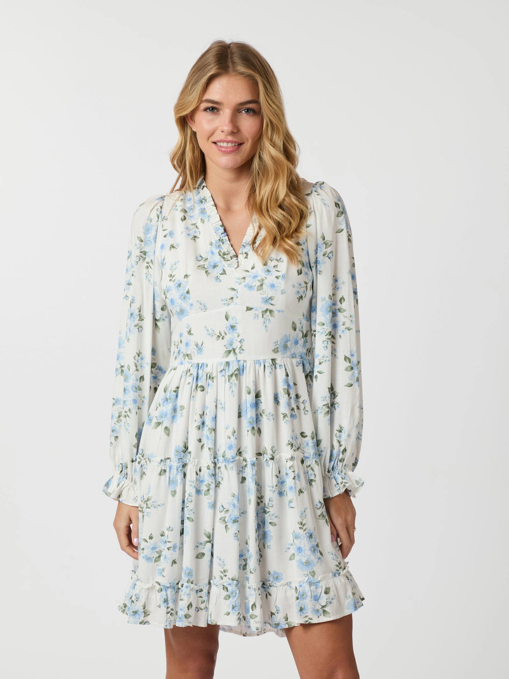Miller Floral Dream Dress - Light Blue