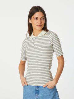 Manama Stripe Blouse - Light Blue