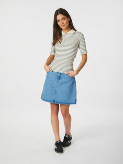 Manama Stripe Blouse - Light Blue