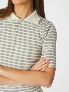 Manama Stripe Blouse - Light Blue