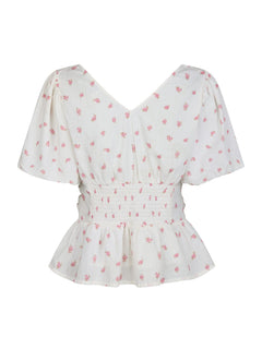 Sapura Fleurie Blouse - Rose