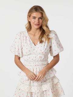 Sapura Fleurie Blouse - Rose