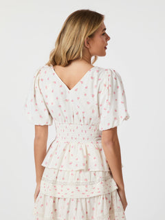 Sapura Fleurie Blouse - Rose