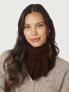 Misty Knit Scarf - Dark Brown