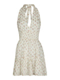 Magda Fine Print Dress - Creme