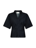 Spenda Denim Blouse - Dark Blue