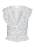 Netali S Voile Top - White