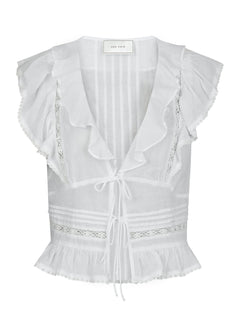 Netali S Voile Top - White