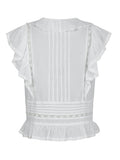 Netali S Voile Top - White