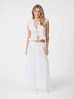 Netali S Voile Top - White