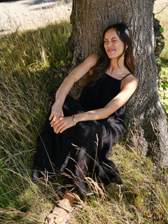 Martina S Voile Dress - Black