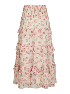 Toddy Marigold Print Skirt - Creme