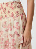 Toddy Marigold Print Skirt - Creme