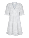 Milene S Voile Dress - White
