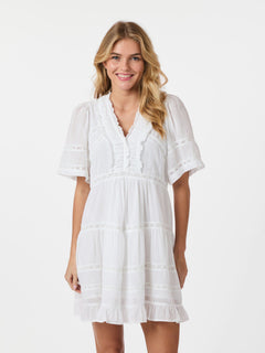 Milene S Voile Dress - White
