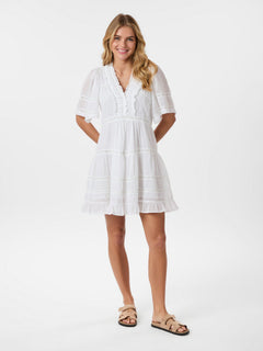 Milene S Voile Dress - White