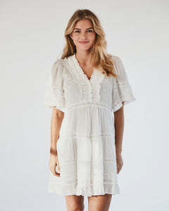Milene S Voile Dress - White