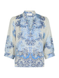 Roselle Artist Paisley Blouse - Powder Blue