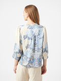 Roselle Artist Paisley Blouse - Powder Blue