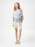 Roselle Artist Paisley Blouse - Powder Blue