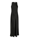 Celinie Heavy Sateen Dress - Black