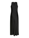 Celinie Heavy Sateen Dress - Black