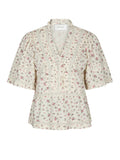 Evienne Floral Blush Top - Rose