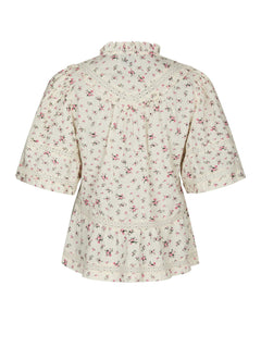 Evienne Floral Blush Top - Rose
