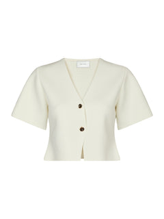 Setta Knit Blouse - Off White