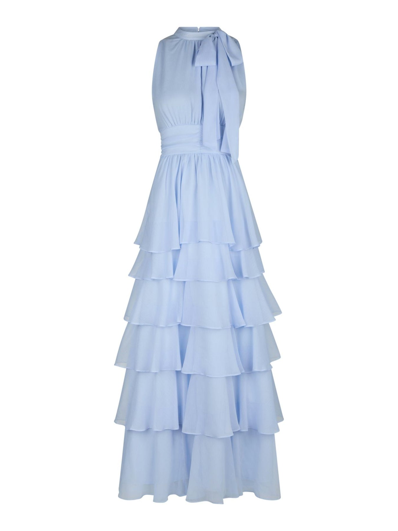 Neo Noir - Kjoler - Marli Solid Chiffon Dress - Light Blue