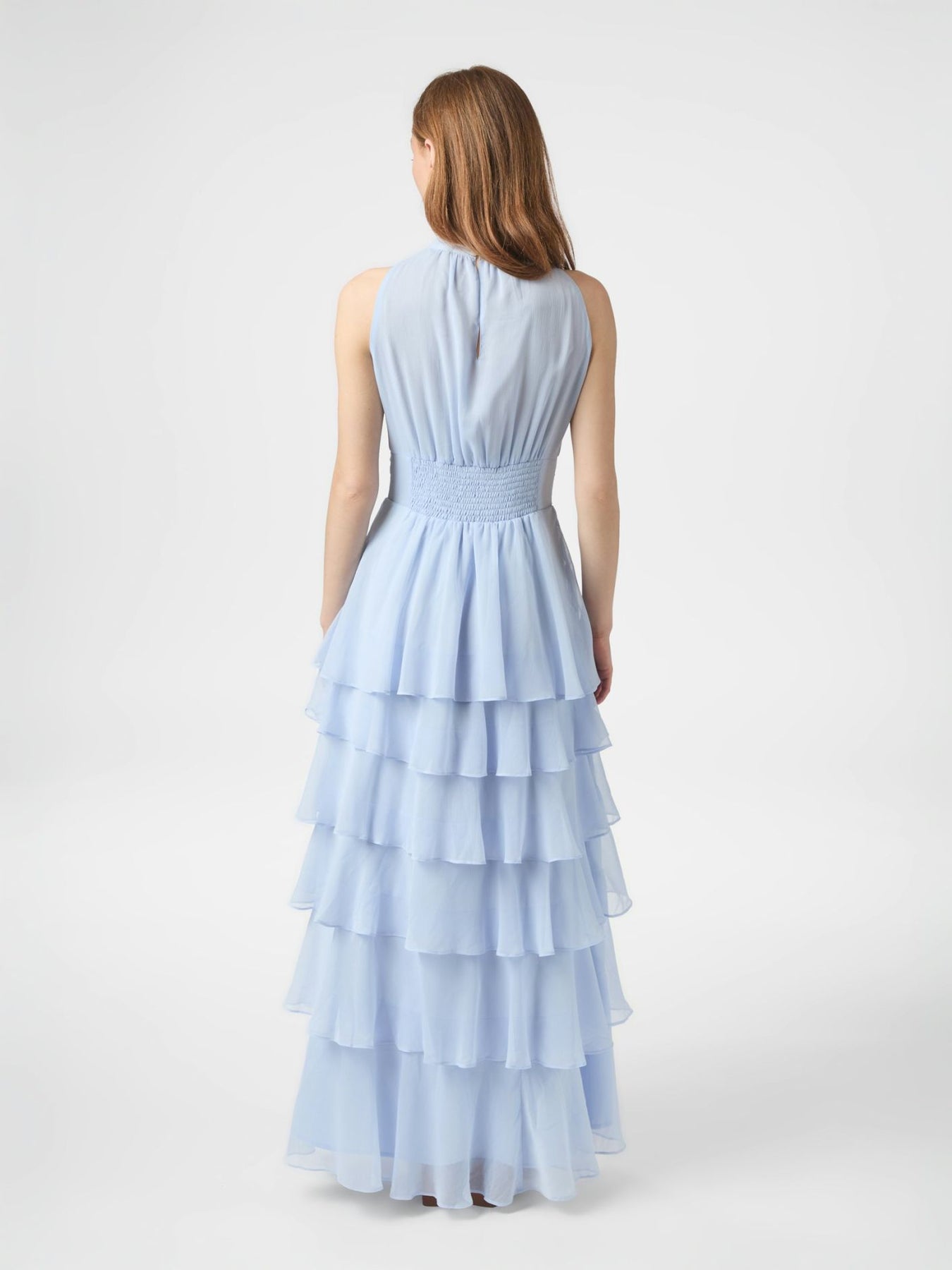 Neo Noir - Kjoler - Marli Solid Chiffon Dress - Light Blue