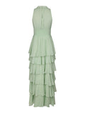 Marli Solid Chiffon Dress - Light Green
