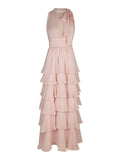 Marli Solid Chiffon Dress - Rose