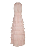 Marli Solid Chiffon Dress - Rose