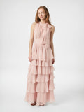 Marli Solid Chiffon Dress - Rose