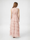 Marli Solid Chiffon Dress - Rose