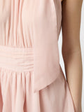 Marli Solid Chiffon Dress - Rose