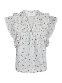 Jayla Small Blossom Top - Creme