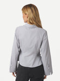 Fenli Striped Shirt - Grey