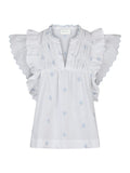 Jayla Embroidery Top - White