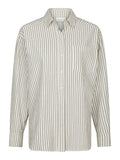Dalma Crepe Stone Shirt - Brown