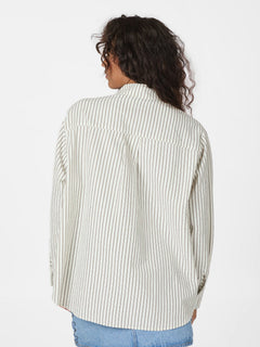Dalma Crepe Stone Shirt - Brown